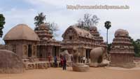 Important Tourist Places in Mamallaburam five rathas