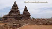 Tourist Places in Mahabalipuram sea shore temple