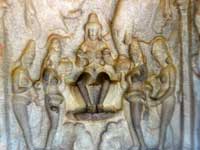 Mamallapuram Cave Temple Sculpture Or mahabalipuram statues